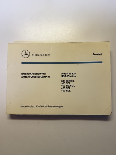 Mercedes benz 1986 - benz, w126