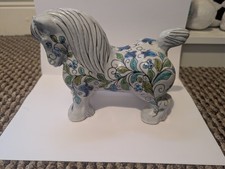1960s Vintage Italian Mancioli Terracotta Horse Figurine