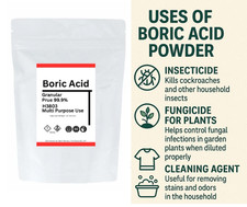 Boric Acid Powder 99.9% H3B03 Pure for Pest Control Cleaning Household Multi Use