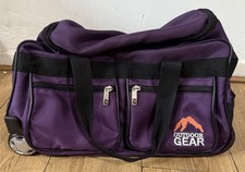 Small Purple Outdoor Gear Holdall Duffle Suitcase Bag Telescopic 2 Wheels 50cm