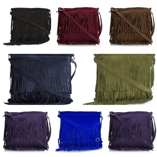 Ladies suede leather shoulder - leather,