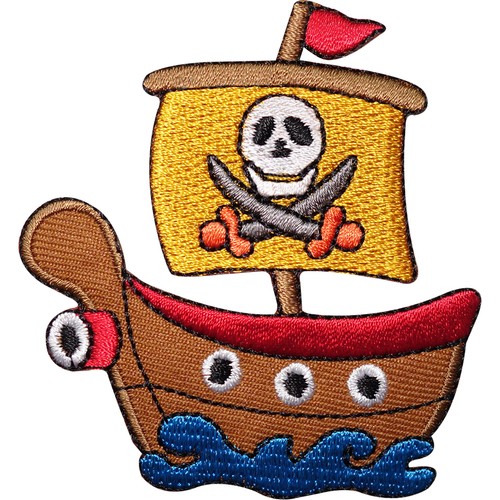Pirate ship embroidered iron - ship, /