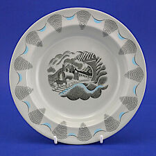 Wedgwood Eric Ravilious Travel Steamtrain Rimmed Soup Bowl (1950s) 23cm/9" Dia.