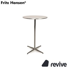 Fritz Hansen Wooden Dining Table White Bar Table 75 x 75 x 108 cm