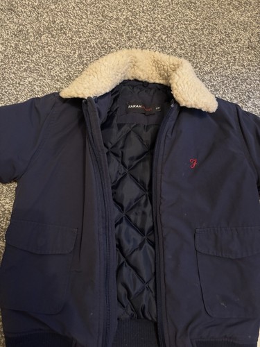 Farah blue sheepskin collar - farah,