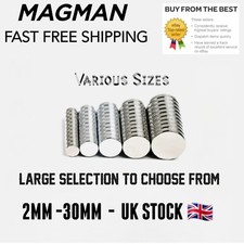 Strong Magnets for Crafts 2-10mm Neodymium Disc Magnets Neo DIY craft N52
