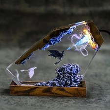 Dragon Figurine Set Black