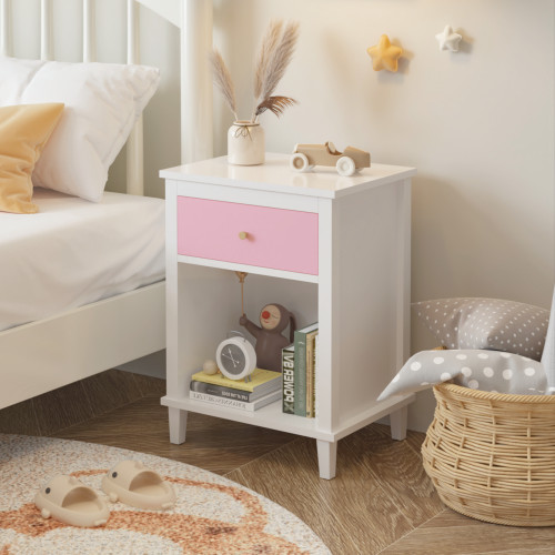 Bedside table wooden - bedside,