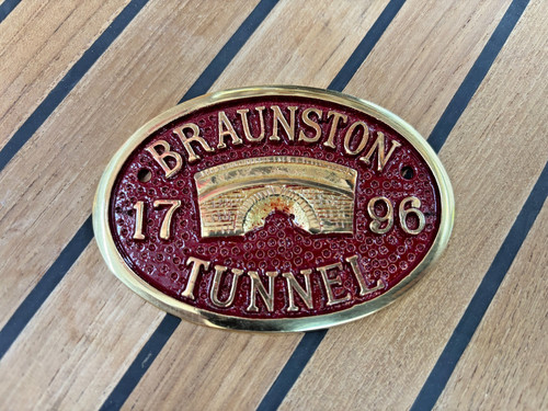 Braunston tunnel brass - , plate