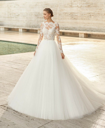 Niher rosa clara wedding dress - niher,