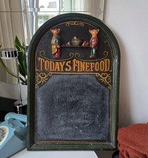 Vintage Wooden Menu Chalk