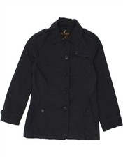 WOOLRICH Girls Trench Coat 9-10 Years Navy Blue Nylon BG01