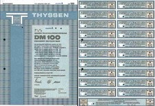 Thyssen 1971 Duisburg Hamborn Eschweiler Mülheim Hoesch Krupp 100 DM Steelworks