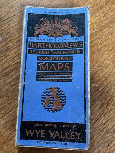 1946 bartholomew wye valley - wye,