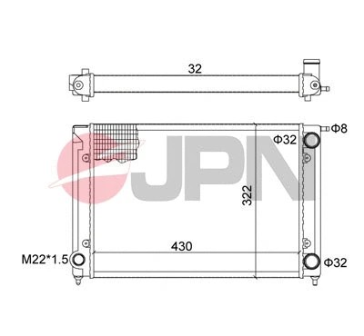 Radiator engine cooling fits - engine,
