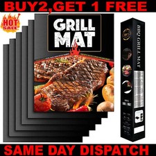 Large BBQ Grill Mat Non-Stick Oven Liner Teflon Sheet Cooking Baking Reusable