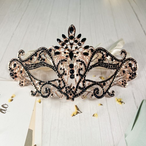 Masquerade mask luxury black - mask,