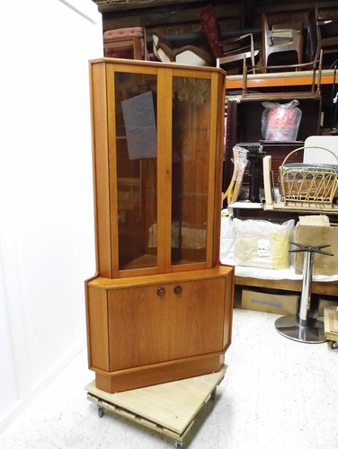 Vintage teak drinks display - teak,