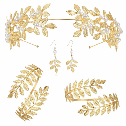 Greek goddess hair jewelry set - greek,