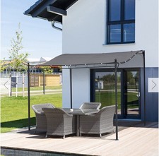 Metal Wall Gazebo Awning 3 x 3