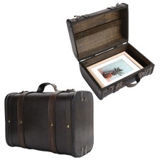 Retro Suitcase Wooden Storage