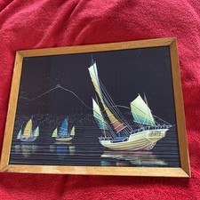Great Retro Painting on Silk