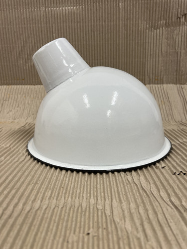 Large white enamelled - white,