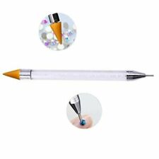 Nail Art Dual Ended Crystal Rhinestone Gem Picker Wax Gem Pickup Pen Tool