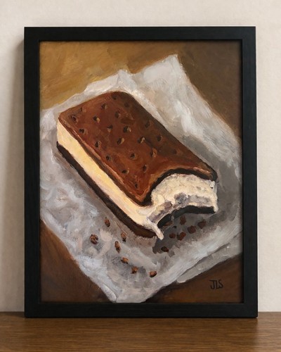 Ice cream sandwich painting - ice,