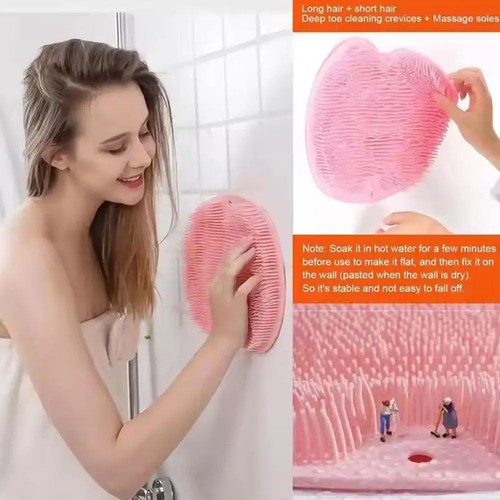 Shower foot scrubber mat back - scrubber,