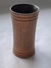 Vintage wooden dice shaker cup