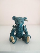 Miniature steiff pewter teddy - pewter,