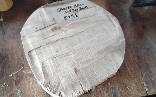Spalted beech bowl - blank, wood
