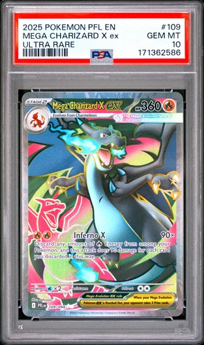 Psa mega charizard ex - mega,
