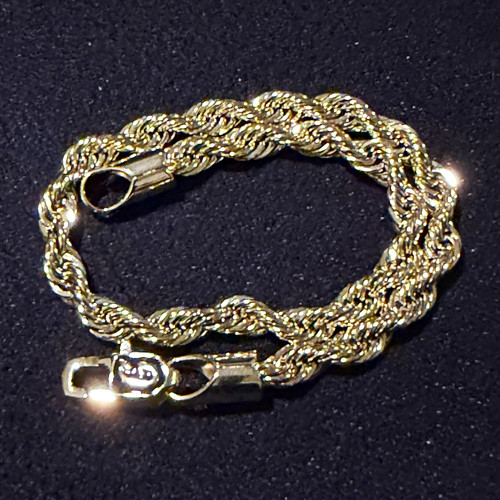 Gld 18k gold plated rope - 18k, chain