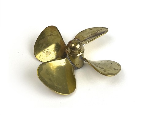 Radio active brass propeller - radio,