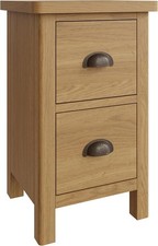 Ravendale Oak 2 Drawer Bedside