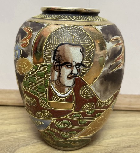 Antique japanese satsuma vase - antique,