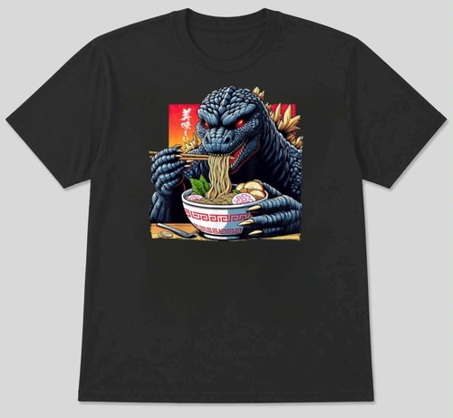 Funny monster eating - ramen,