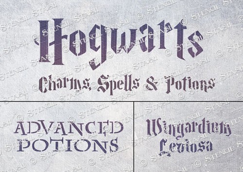 Hogwarts mix1 stencils hm1 - hm1, 3