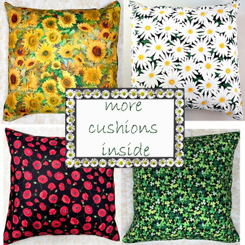 Flower floral fruit cushion - flower,