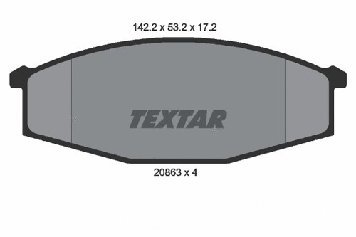 Front brake pad set disc - front,
