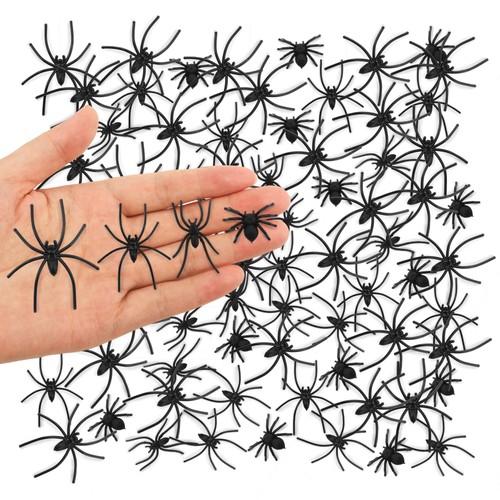 120 pcs plastic fake - pcs, spiders