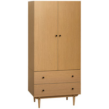 HOMCOM 2 Door Wardrobe with 2