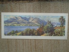 Original BR(Sc) carriage print Loch Awe, Argyll by J.McIntosh Patrick 1950s