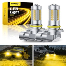2X HB4 9006 FOG LIGHT BULB SMD LED Canbus Error Free DRL 3500K Yellow Car Bright
