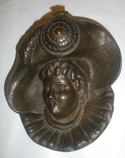 Vintage Metal Inkwell Dish