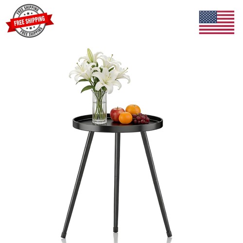 Small round side table metal - small,