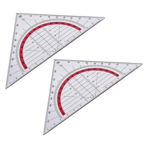 Triangle ruler square - set, 90mm