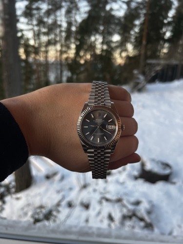 Rolex datejust rhodium dial - rolex, 41